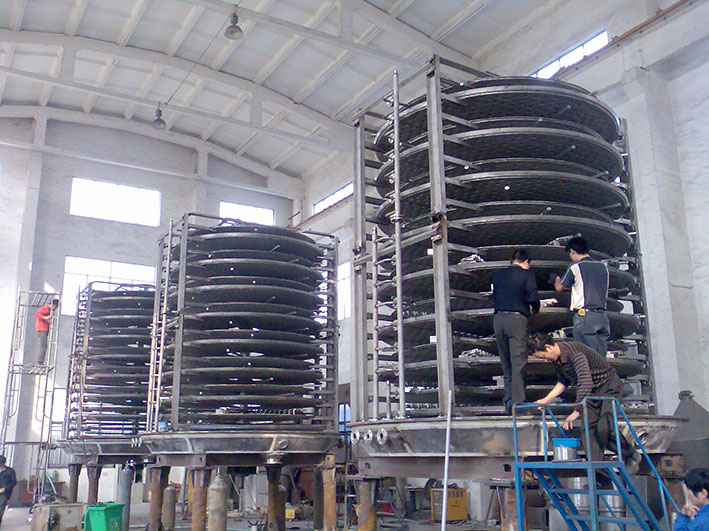 力度干燥——四氧化鈷專用連續(xù)盤式干燥機(jī)工藝！